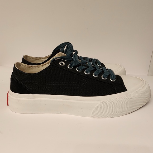 Article No. 1007-1-2193 Dynatec Black w/Green Laces Canvas Sneakers Men’s Size 8 - Picture 8 of 11